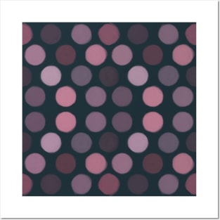 Abstract pattern with pastel circles Posters and Art